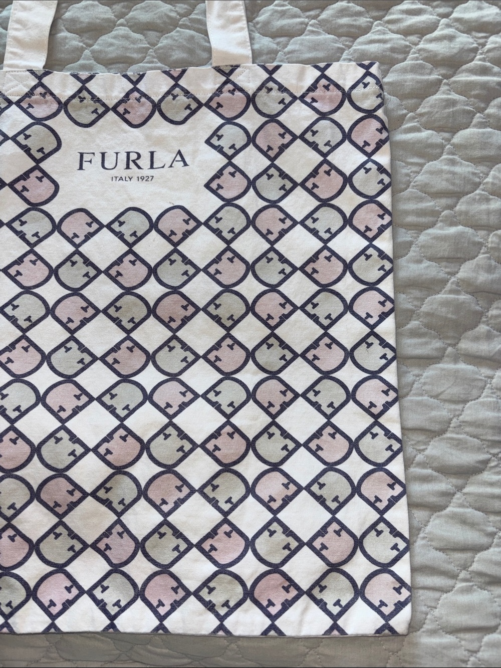 Furla Cotton Tote Shoulder Bag - Picture 4 of 4